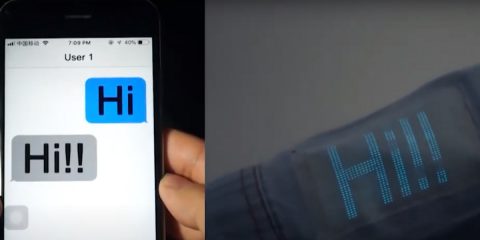 Schermi fatti di tessuto: si lavano, si piegano e si connettono a tutto (video)