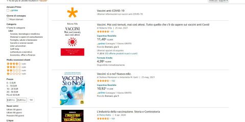 Amazon, come gli algoritmi favoriscono disinformazione e teorie complottiste contro i vaccini anti-Covid