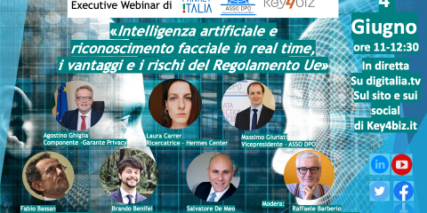 A e Regolamento Ue. A. Ghiglia del Garante Privacy: “No a sorveglianza di massa”. Rivedi il webinar