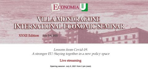 Al via la XXXII edizione del Seminario economico internazionale di Villa Mondragone (5-6-7 luglio)