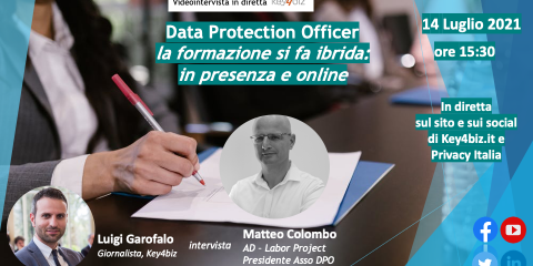 Dpo, la formazione si fa ibrida: in presenza e online. Videointervista a M. Colombo (Asso Dpo)