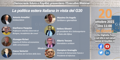 “La politica estera italiana in vista del G20”, rivedi l’Executive webinar