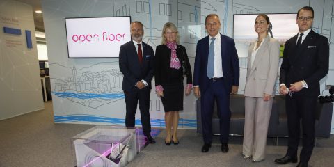 Reali di Svezia in visita a Open Fiber