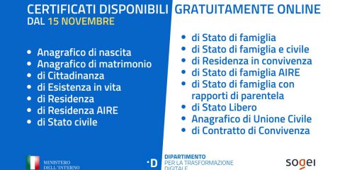 Anagrafe online al via. Ma i certificati vanno consegnati solo ai privati