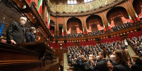 Messaggio del Presidente della Repubblica Sergio Mattarella al Parlamento nel giorno del giuramento