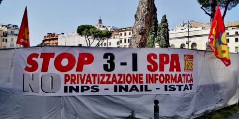 Lavoratori Inps, Inail e Istat contro ‘3-I Spa’