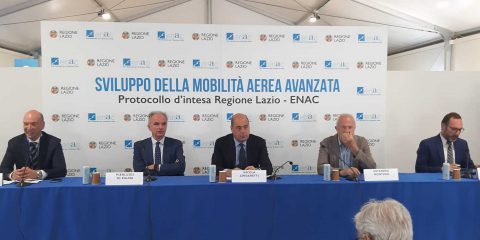 Mobilità aerea avanzata, firmato accordo tra Regione Lazio ed Enac