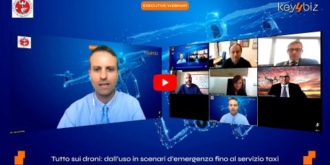 Il video dell’executive webinar “Tutto sui droni, dall’uso in scenari d’emergenza fino al servizio taxi”