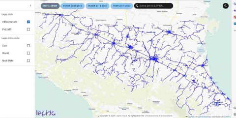 Online il nuovo sito della cartografia della Rete Lepida