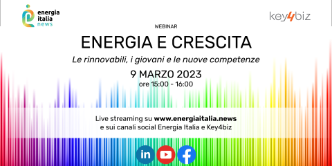 Webinar “Energia e crescita. Le rinnovabili, i giovani e le nuove competenze”