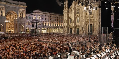 L’8 giugno la Filarmonica della Scala con Riccardo Chailly e Juan Diego Flórez in Piazza Duomo per il grande concerto open air