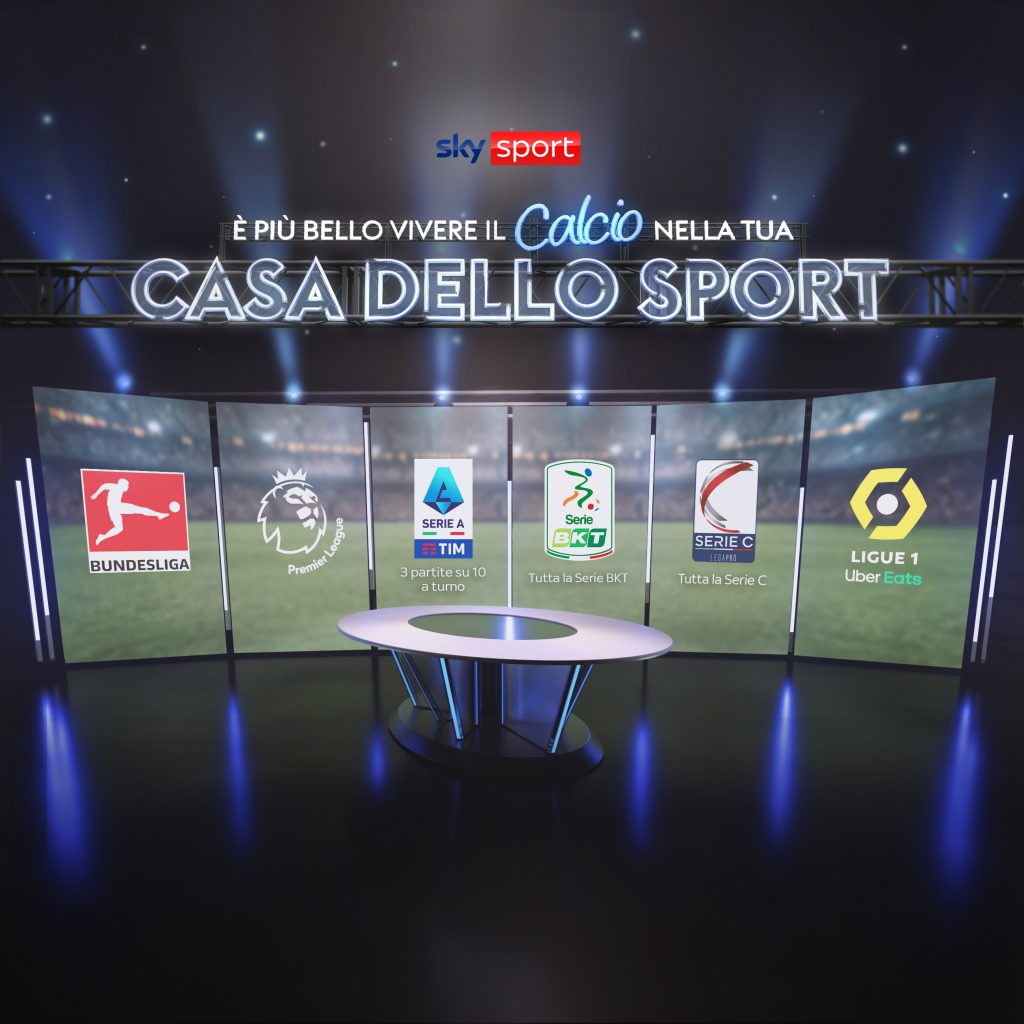 Sky, più di 2500 partite di calcio live in Italia e Europa