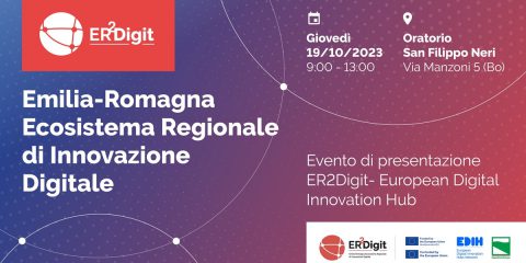 ER2Digit, Ecosistema Regionale di Innovazione Digitale al servizio del territorio. Evento il 19 ottobre