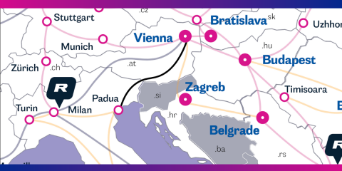 Aruba, Retn e Vsix: accordo a tre per la nuova rotta di rete Padova-Vienna