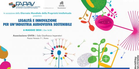 Save the Date. ‘Legalità e innovazione per un’industria audiovisiva sostenibile’