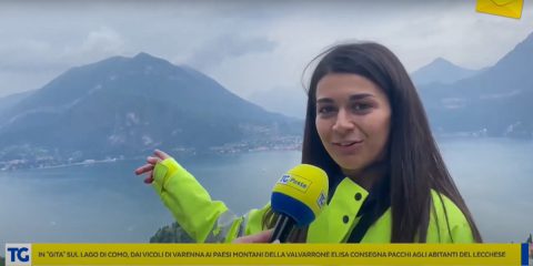 In “gita” sul lago di Como. In viaggio tra i comuni montani d’Italia con la portalettere di Poste Italiane