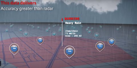 Vodafone trasforma la rete mobile britannica in una stazione meteo virtuale (video)