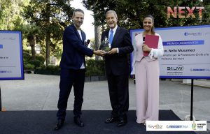 Premio UNDERWATER al Sen. Nello Musumeci, Ministro per la Protezione Civile e le Politiche del mare