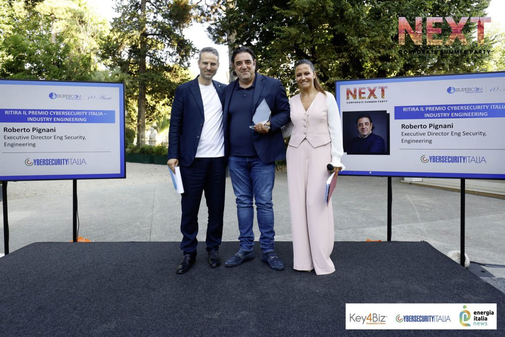 Premio Cybersecurity Italia – Industry ENGINEERING. Ritira il premio: Roberto Pignani, Executive Director Eng Security – Engineering