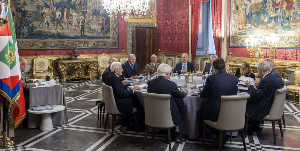 Sergio Mattarella, Consiglio supremo di difesa