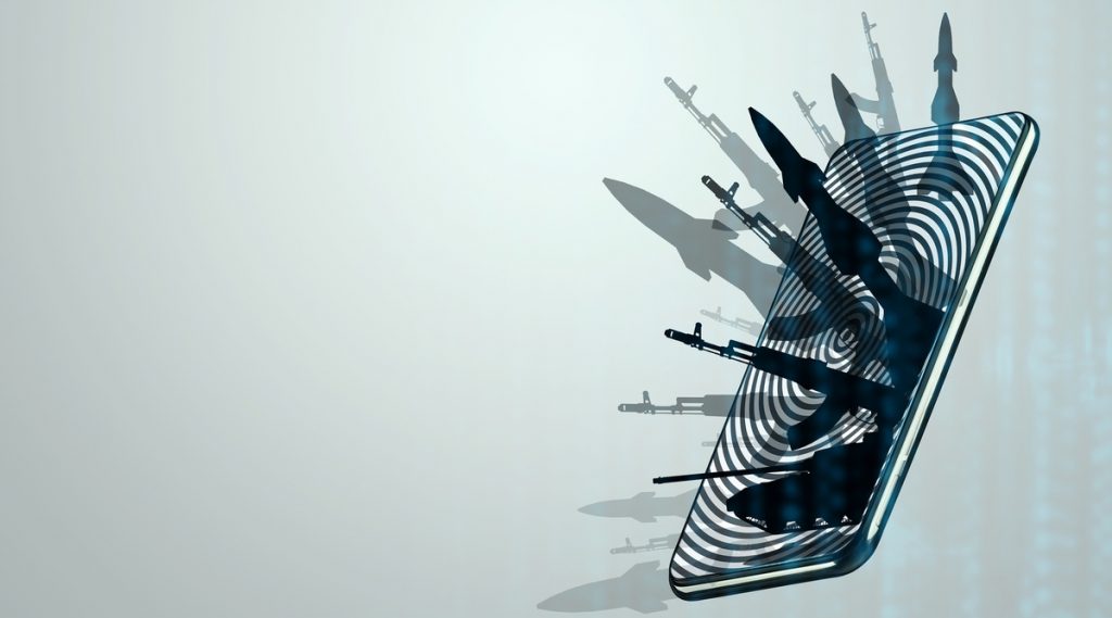 Guerra ibrida, digitale, app, cyber, informazione